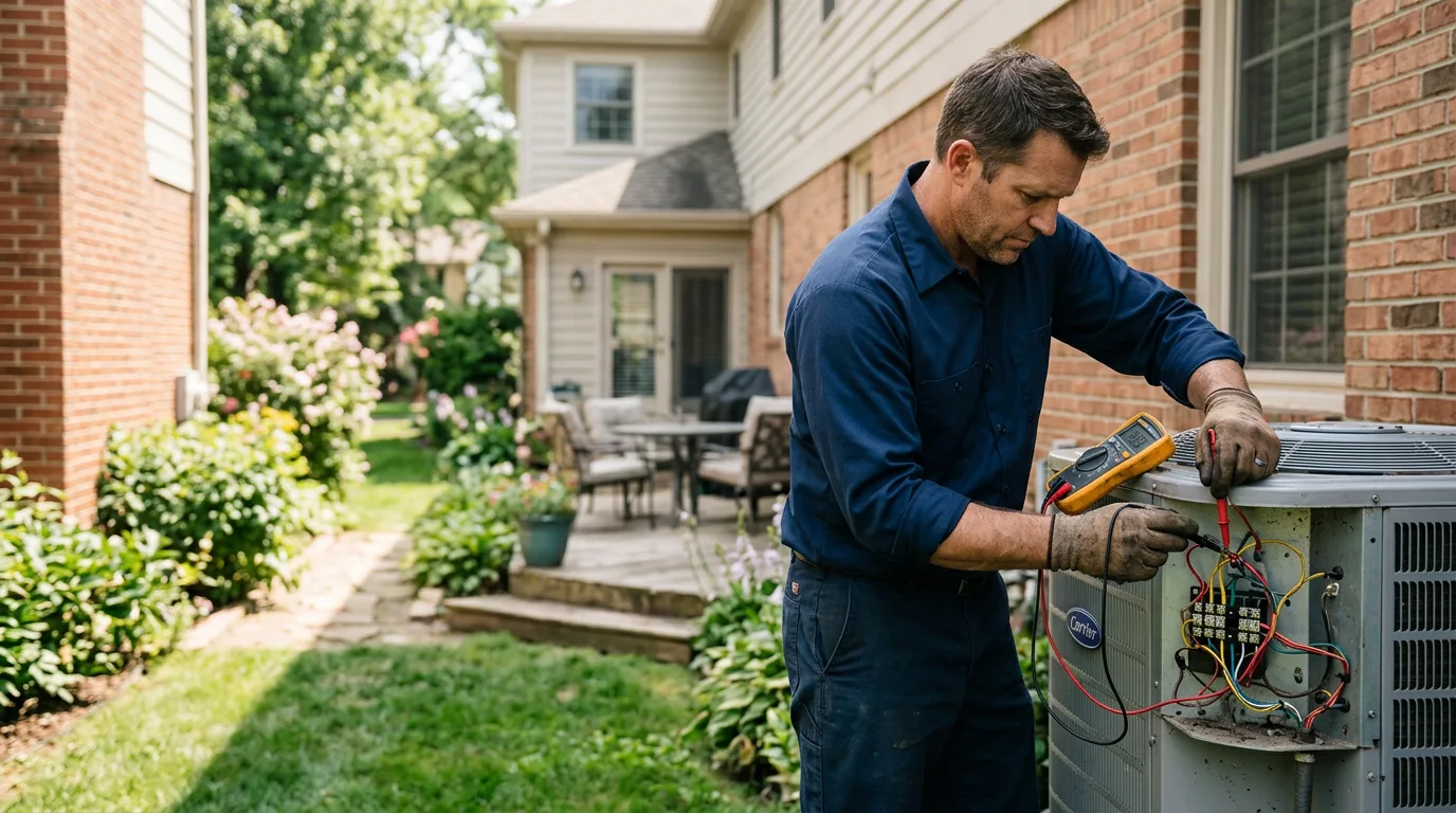 HVAC technician working near Lafayette, CA